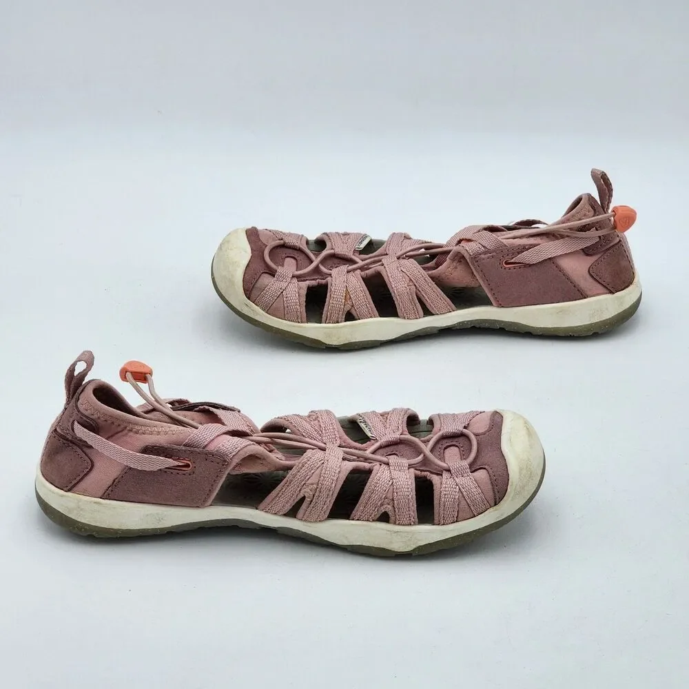 KEEN Kids Moxie Outdoor Sport Water Sandals Rose Papaya Pink Big Kid's Size 4